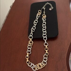 Sabika Gold and Silver Chain Necklace